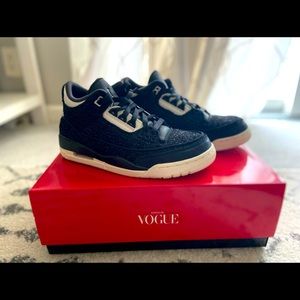 LIKE NEW! Jordan 3 Retro AWOK Vogue Black